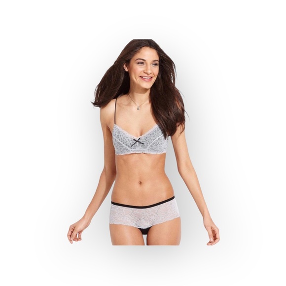 new Honeydew Intimates ❁ Elegance Lace Bra ❁ Black with White Lace Overlay ❁ L ❁ - Picture 8 of 15